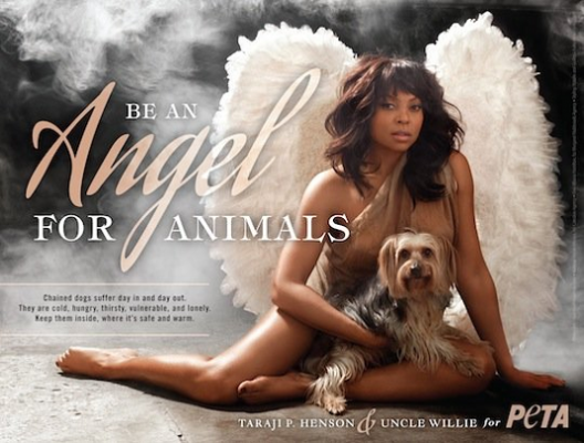 PETA LOVE: Actress Taraji P. Henson Wants You To Be An Angel For Animals [Photo + Video]