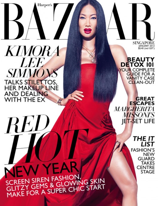 Kimora Lee Simmons by Gan for Harper’s Bazaar Singapore January 2012