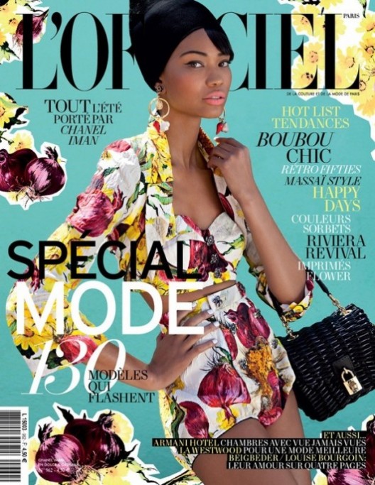 Chanel Iman Covers L’Officiel Paris February 2012 Issue