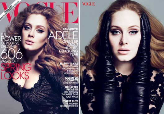 Adele Graces The Cover Of Vogue March 2012 Issue