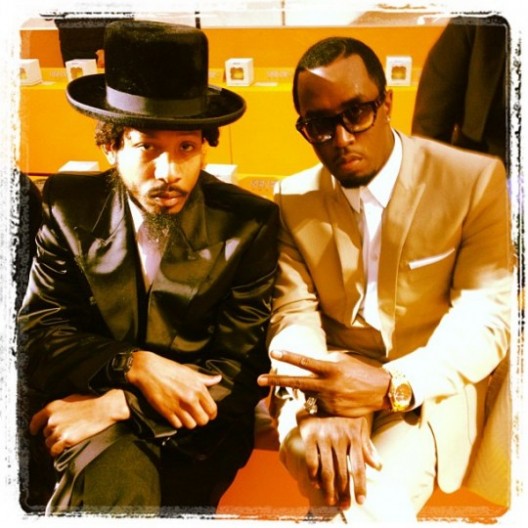 Diddy & Former Bad Boy Rapper Shyne Spotted At Fashion Week [Photo]