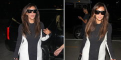 Fashion WIN or FAIL??...:Kim Kardashian Colorblocking At LAX