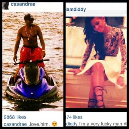 InstaLOVIN: Diddy & Cassie Display Their Love For Each Other On Instagram