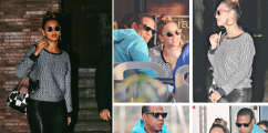 SPOTTED:  Beyonce' Rocks Laid Back Yet Edgy Look On Dinner Date With Hubby Jay-Z 