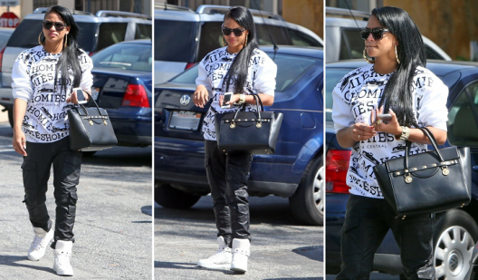 Street Style: Cassie Rockin Homies Sweatshirt