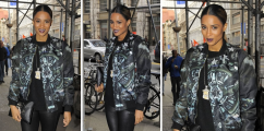 Ciara Spotted In Givenchy Jacket x Leather