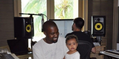 Daddy's Girl: Kim K Shares Adorable Picture Of Kanye West & Daughter North West