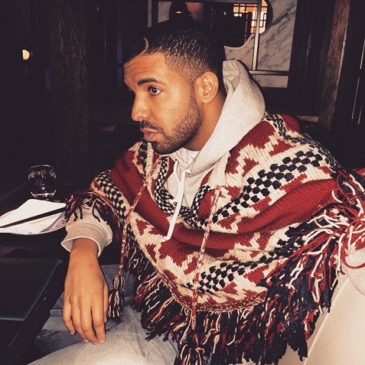 FELLAS WOULD YOU ROCK?: Drake Flexing In A Chanel Poncho