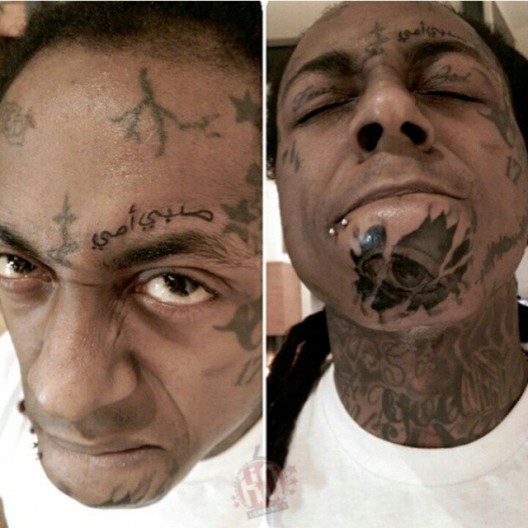 Lil Wayne Is Addicted To Ink: Rapper Get's Three More Face Tattoos