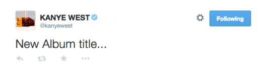 KANYE WEST SHARES NEW ALBUM TITLE & ARTWORK