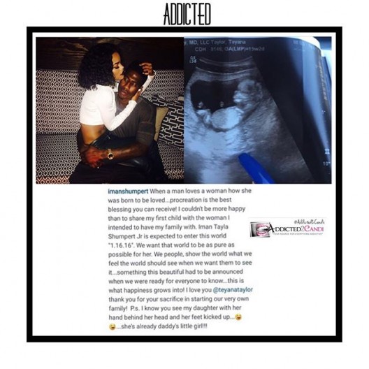 IT'S A GIRL: TEYANA TAYLOR IS EXPECTING HER FIRST CHILD!