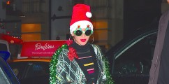 CHRISTMAS BEY: Beyonce Spotted Atttending A Holiday Party Dressed Like A Christmas Tree