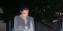 Mommy & Me: Kim Kardashian & North West Attend Kanye West's Concert In Matching Sequined Dresses