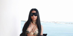 @NickiMinaj Rocks Bikini By LA PERLA While Filming Video For Gucci Mane's Hot Track